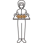 Bread Factory Production Staff Female SVG Icon